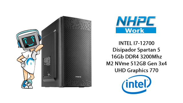 Pc NHPC Work Gamma Intel Core I7-12700 / 16GB / 512GB
